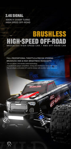 JJRC 4x4 2.4G 40 km/h Alta Velocidad Motor Sin Escobillas Control Remoto Todoterreno Coche - Imagen 2 de 26