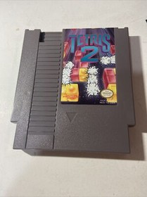 Tetris 2 w/ Poster Nintendo Entertainment System NES Complete in Box CIB