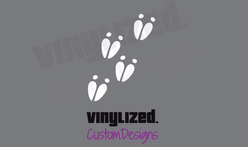Deer hunter decal paw prints Track Marks hunting white tail Camouflage Camo gun - Picture 2 of 2