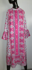 MISSLOOK Size L Silky Polyester Floral Print Ruffle Sleeves Button Front Dress