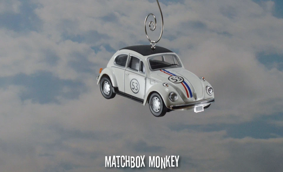 Herbie the Love Bug VW Volkswagen Escarabajo Adorno de Navidad Completamente Cargado Adorno Foto 4 de 4
