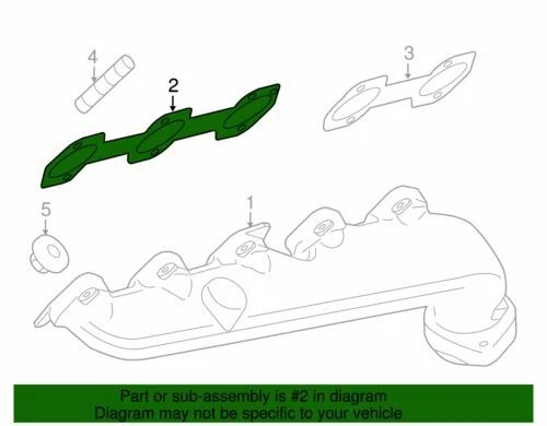 OEM новый 1999-2014 Ford E350 F250 F350 супер обязанность XLT прокладка коллектора Bc2Z-9448-A - Изображение 2 из 2