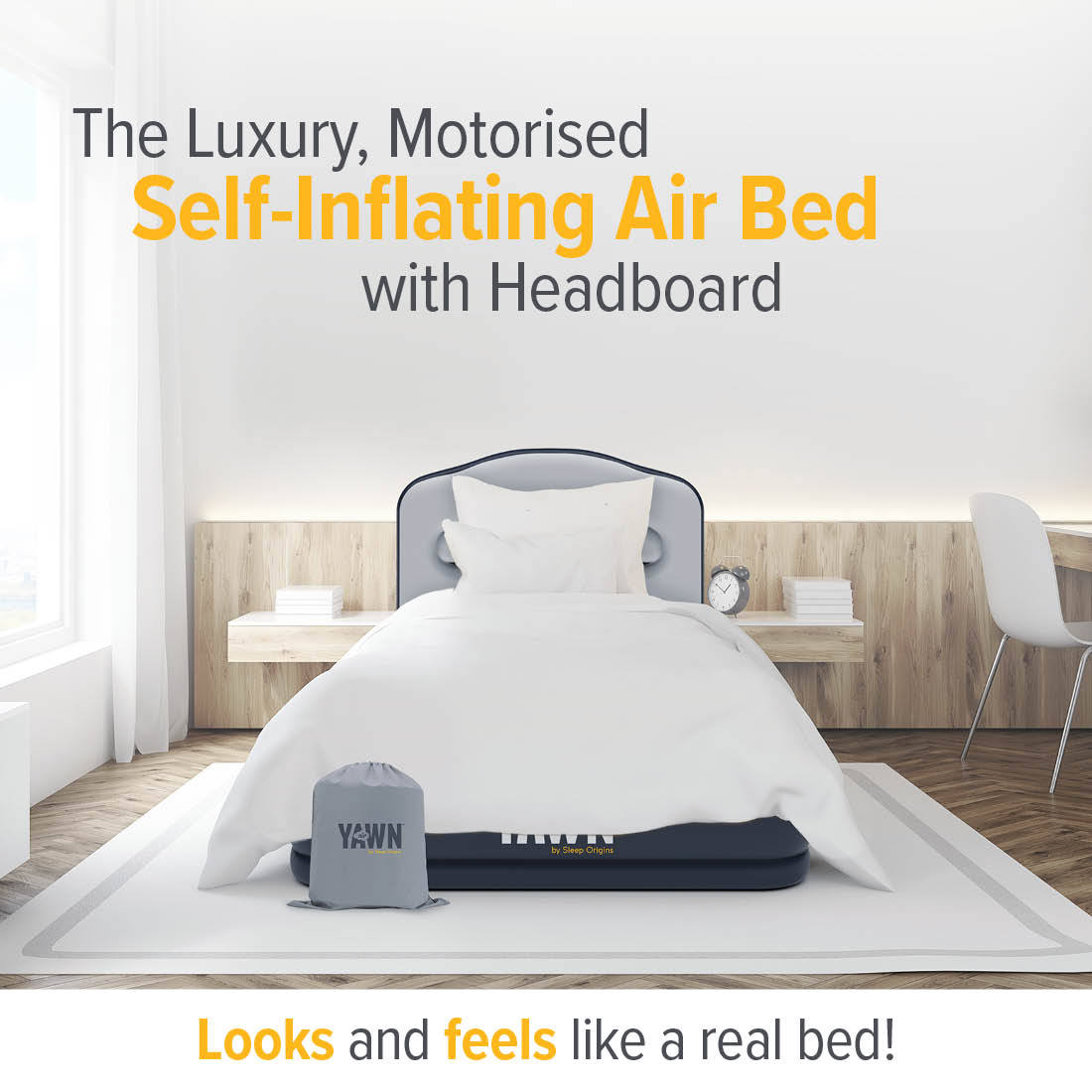 YAWN Air Bed Self-inflating Airbed Camping Mattress Blow Up Bed