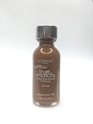 L'Oreal Paris True Match Super Blendable Makeup, Cappuccino , N8 1.0 Ounce