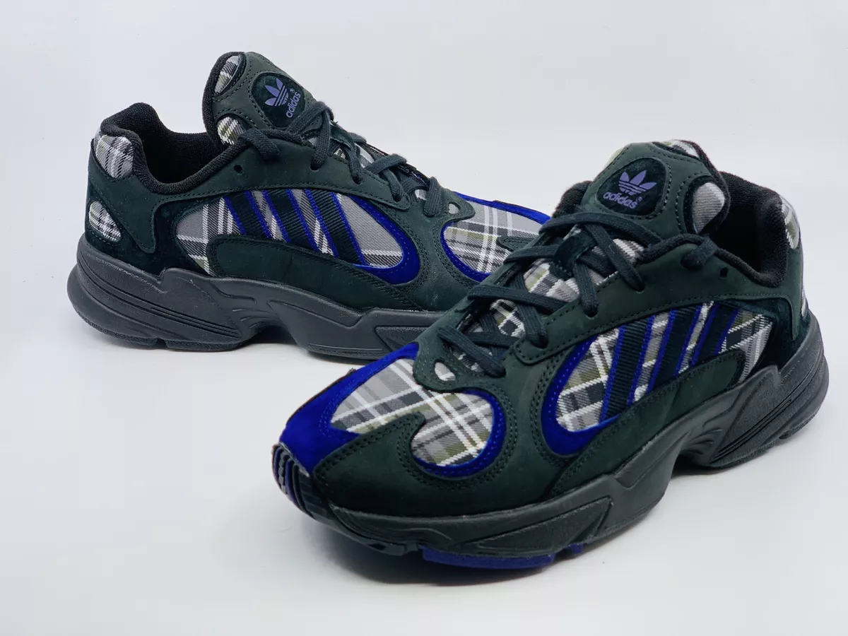 NEW ADIDAS Men s Yung 1 Purple Plaid EF3965 Running Shoes Size 6