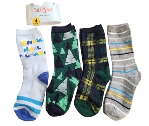 * BRAND NEW Lot of Boys CAT & JACK Crew Socks S Fits Shoe Size 5.5-8.5 - Picture 5 of 5