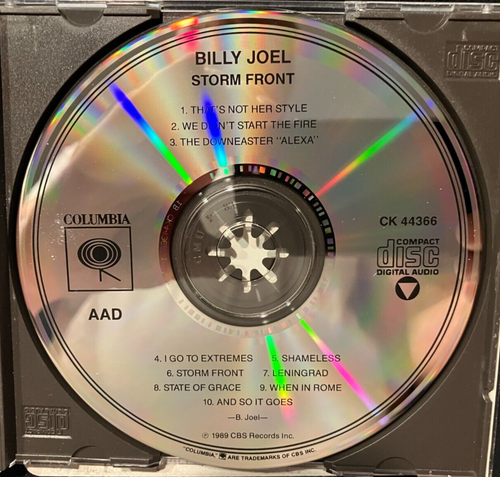 BILLY JOEL - STORM FRONT CD - Picture 3 of 3