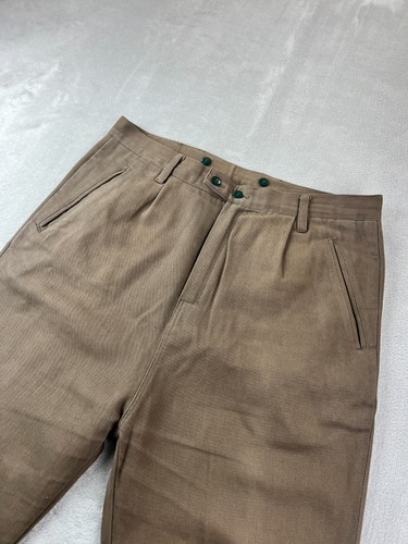 CAMO Biella Italy Classic Trousers Brown Pant Size M (32x26.5) Made In Italy ๐ฎ - Picture 3 of 13
