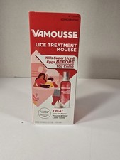 Vamousse Lice Treatment MOUSSE w/ Steel Comb Easy To Apply Homeopathic