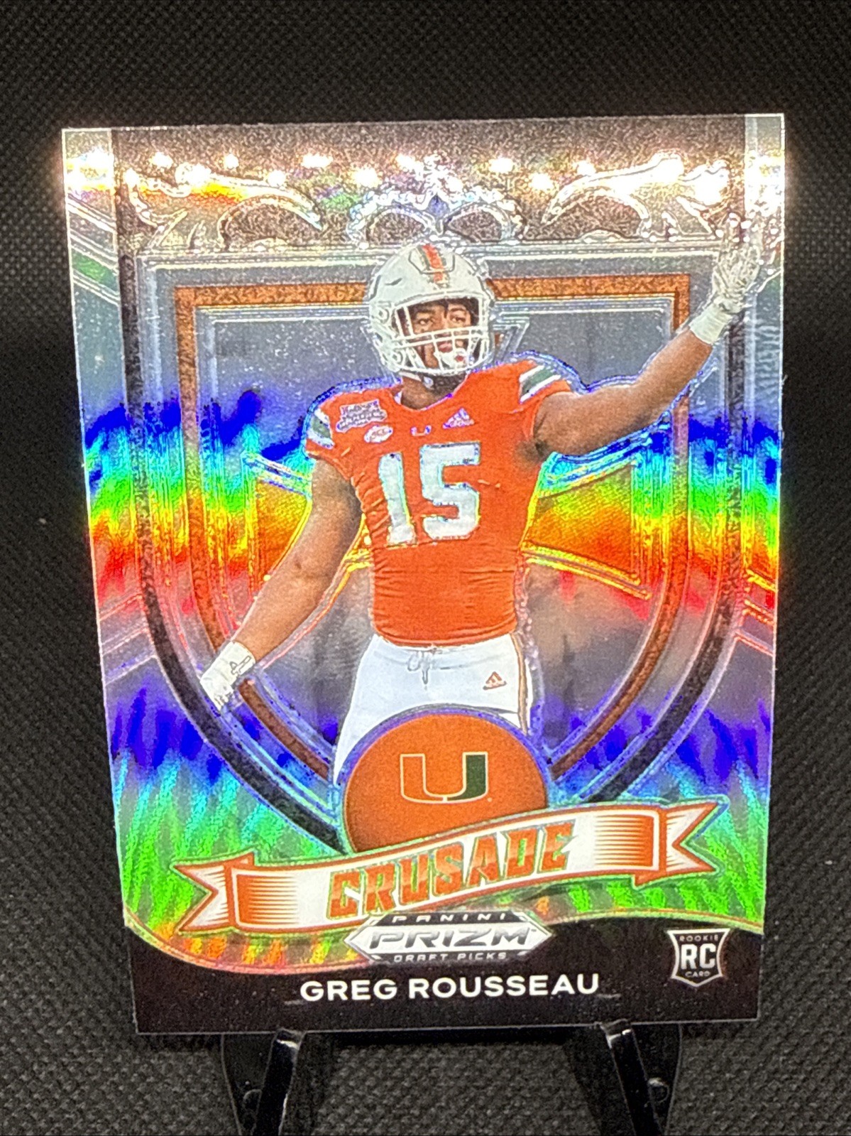 2021 Panini Prizm Draft Picks - Crusade Silver #179 Greg Rousseau (RC)