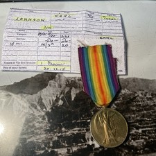 Ww1 VM.  PTE JOHN JOHNSON      kings Royal Rifle Corps                    C 538