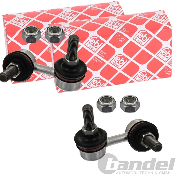 2X febi Prokit Koppelstangen Vorne Passend FÜR Mitsubishi Space-image
