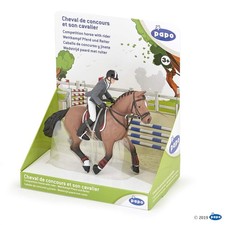 Papo Competition Horse with Rider Gift Set