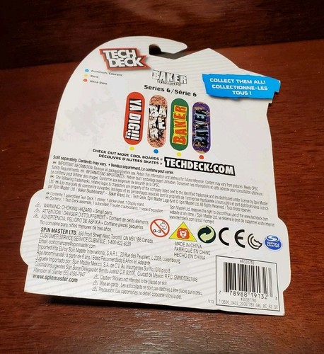 Tech Deck Baker Mini Skateboard Series 6 Spin Master - Picture 3 of 7