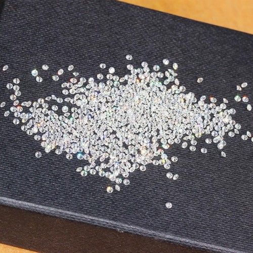 Certified 0.8 mm Round Cut CVD Diamond I Color IF Clarity 50 Pcs Diamond Lot - Picture 2 of 8