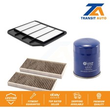 Air Cabin Engine Oil Filters (3 Total) Kit For Nissan Armada Rectangular
