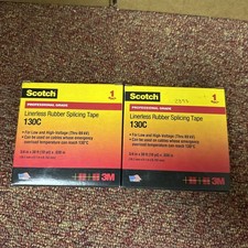   Lot Of 2   3M Scotch 130C Linerless Rubber Splicing Tape