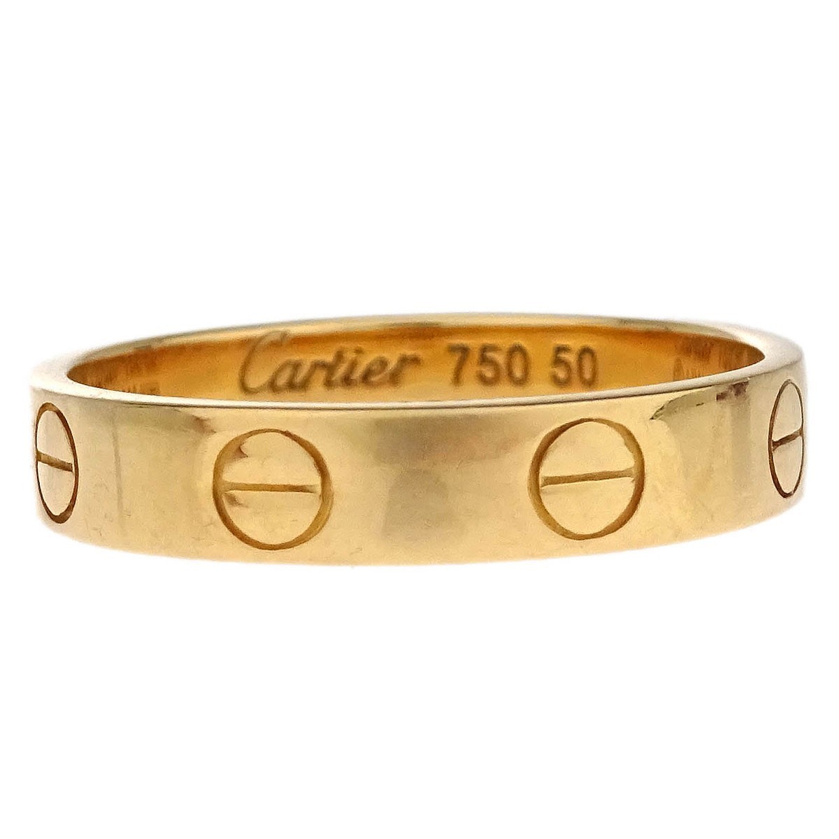 Cartier Love Ring Au750 HW8529 #50 Jewelry 196352 | eBay