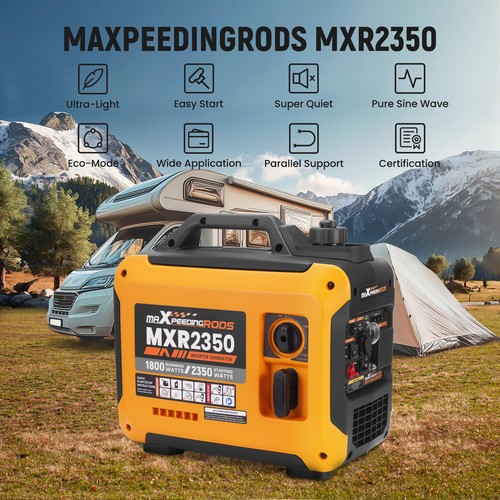 Inverter Generator 1.8KW Rated Generators Portable Quiet Pure Sine Wave Camping - Picture 8 of 19
