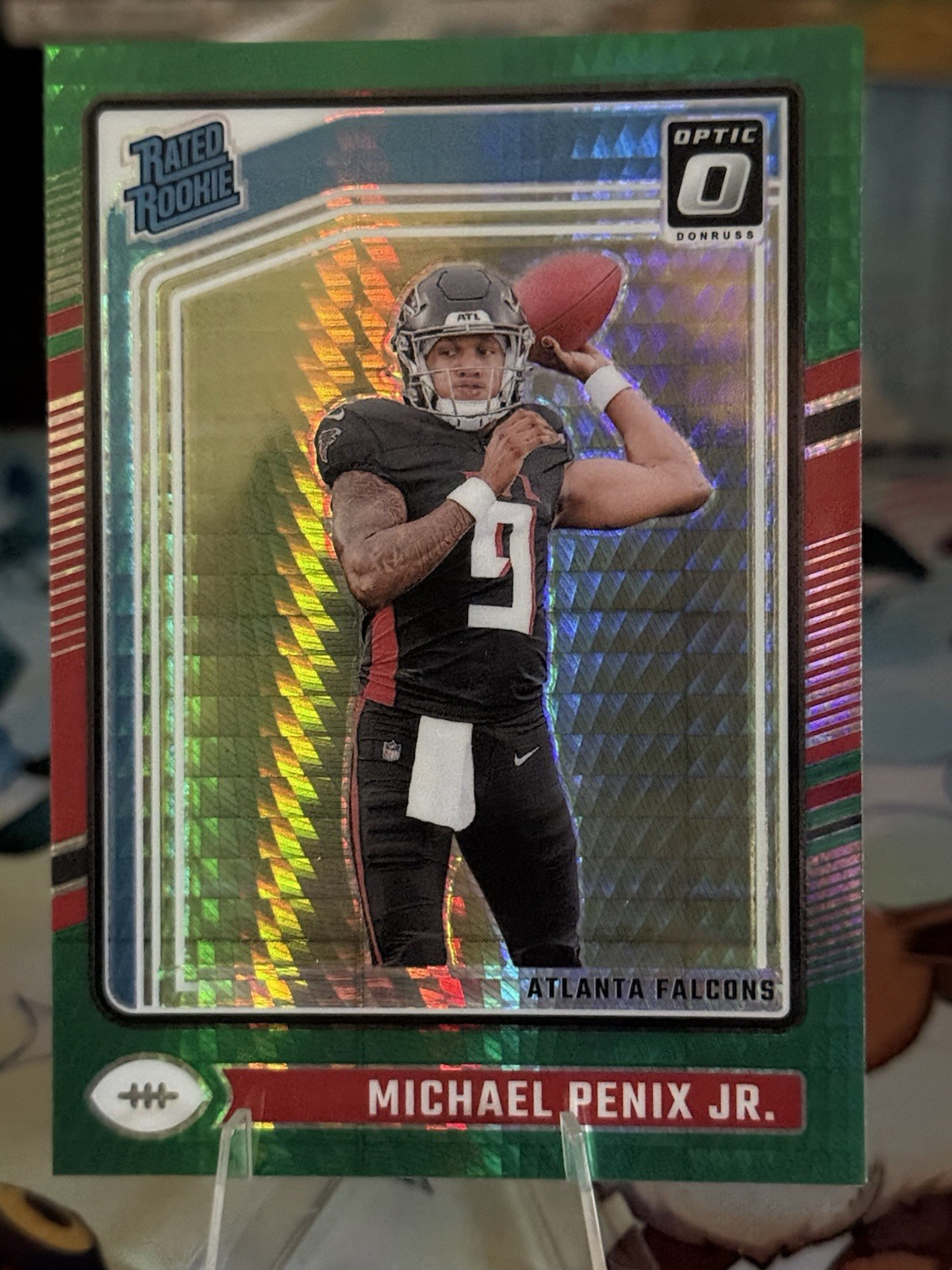 2024 Panini Donruss Optic - Rated Rookie Michael Penix Jr. #279 Green Hyper (RC)