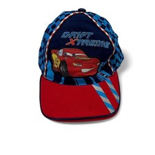 Lightning McQueen Disney Pixar Cars Adjustable Strapback Hat Drift Extreme Check