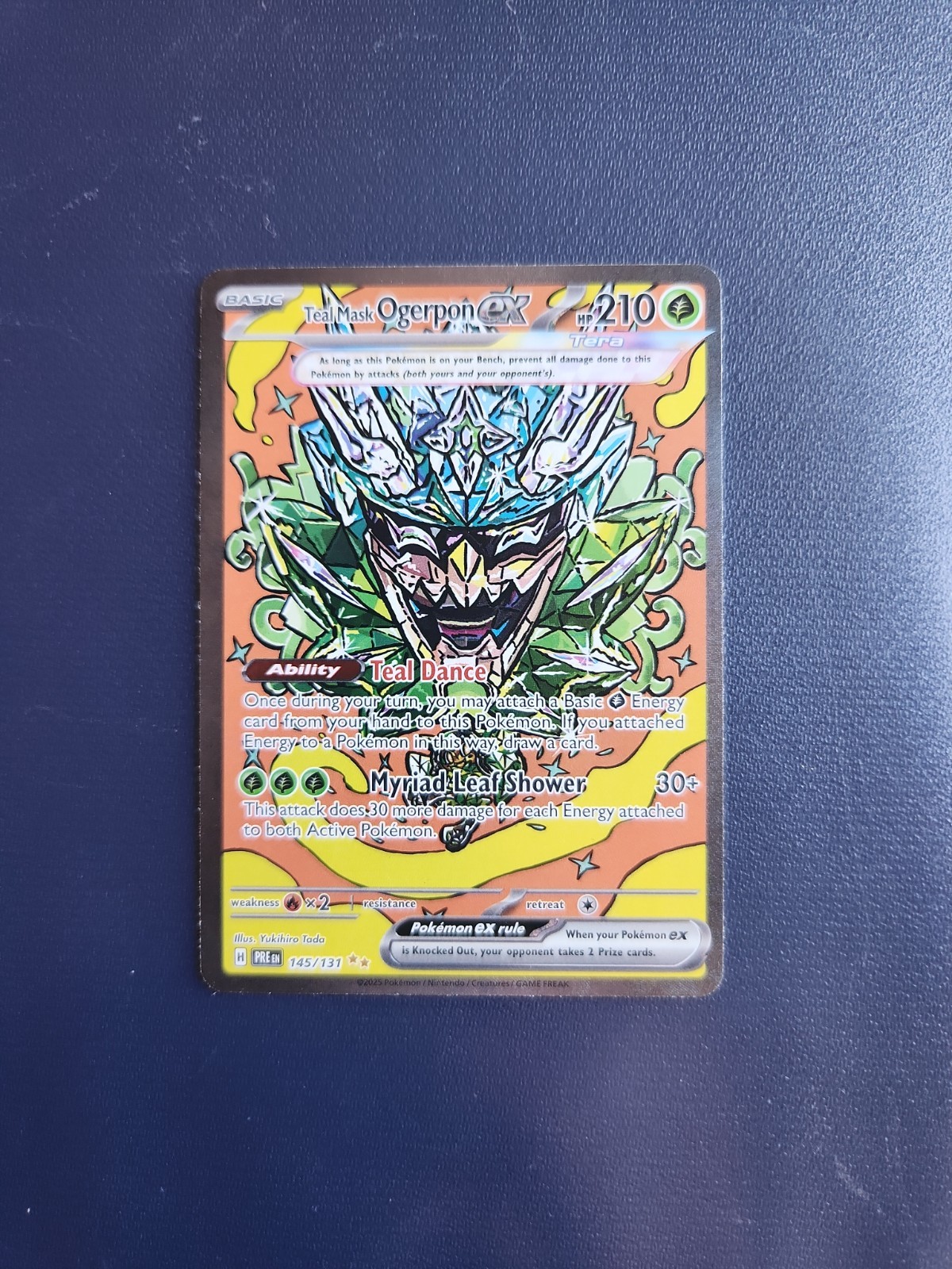 Pokemon TCG Teal Mask Ogerpon ex 145/131 Prismatic Special Illustration NM