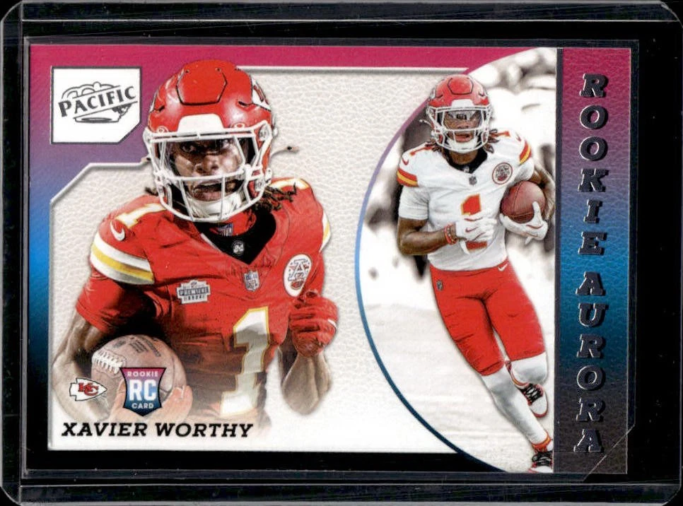 Xavier Worthy Panini Encore Rookie Aurora #7 Base