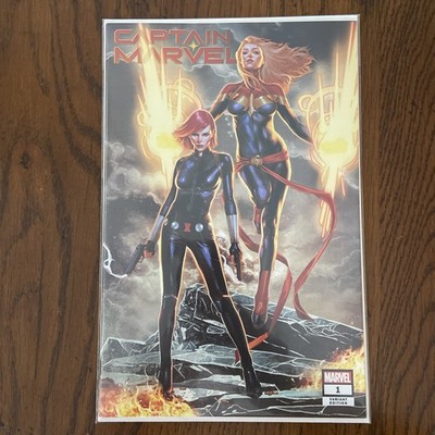 Captain Marvel #1 Unknown Comics Jay Anacleto Trade Dress Variant Marvel 2019