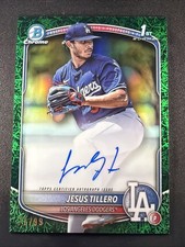 Jesus Tillero Bowman Chrome 2025 Green /99 Auto