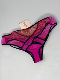 Agent Provocateur Megan Pink Red Brief AP2 Small NWT