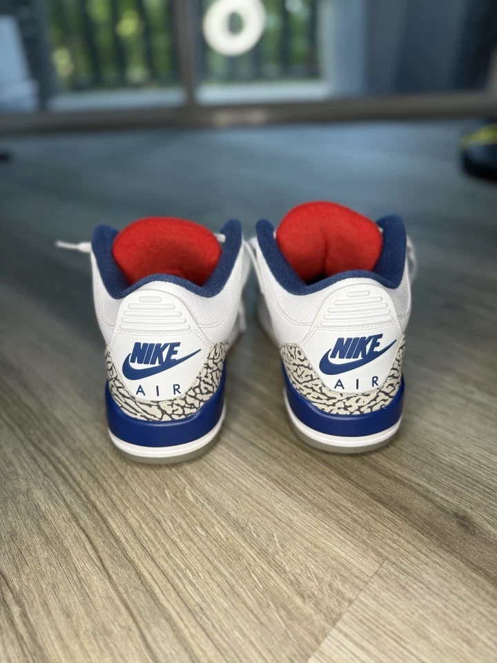 Размер 8,5 - Jordan 3 ретро оригинальный средний истинно синий - Изображение 4 из 4