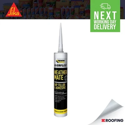 Everbuild Weather Mate Sealant Gap Filler and Adhesive CLEAR - 295ml