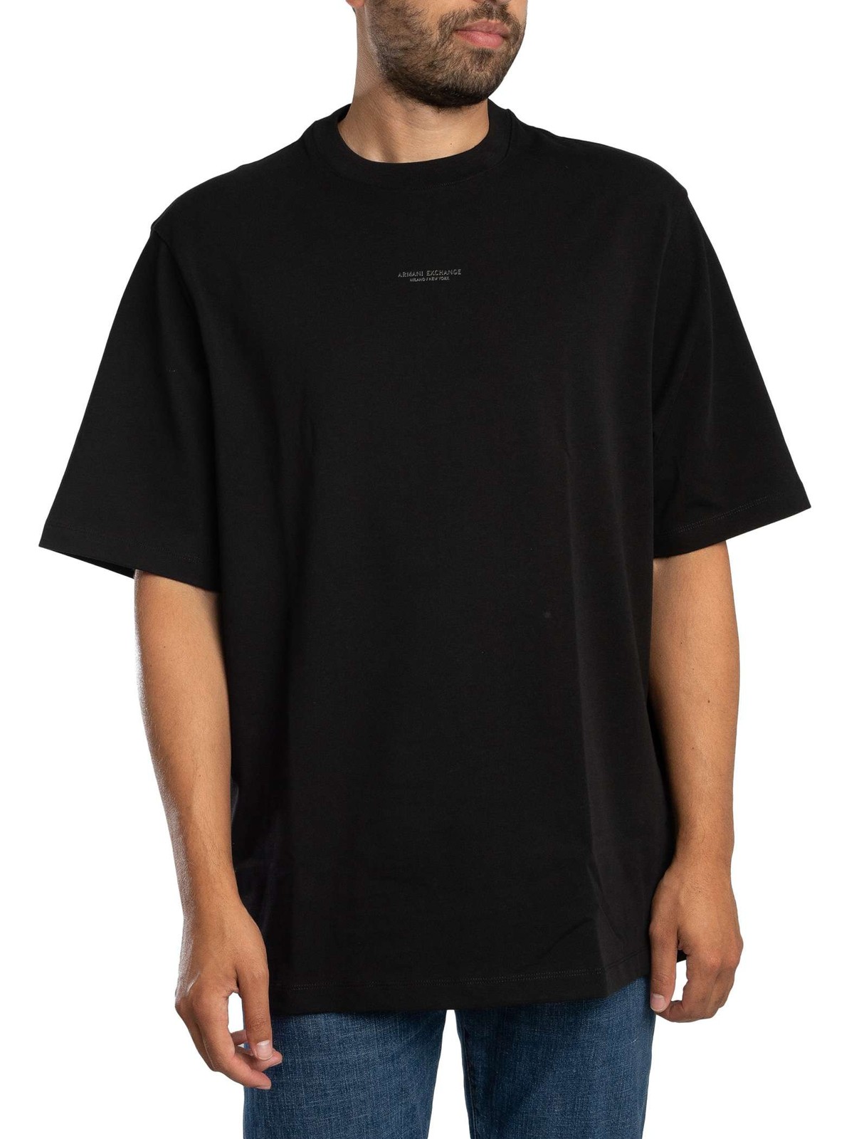 Armani Exchange Comfort Brand T-Shirt, Black - XXL