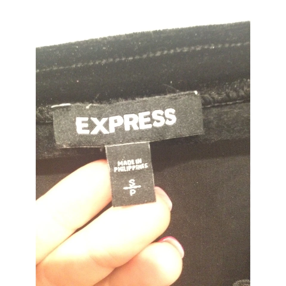 Body Express Terciopelo Mujer S Negro Encaje Gótico Sexy Hada Corsé Coqueta Foto 4 de 4