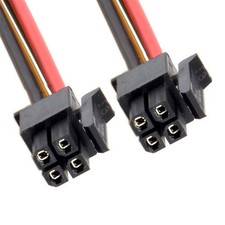 xiwai ATX Power Cable for Molex Micro Fit Connector 4Pin Male to 4-pin Male P...