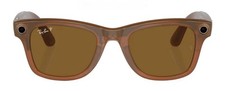 RESEALED RAY-BAN Meta Wayfarer GEN1 Smart Sunglasses Brown / Brown Plrz Size M
