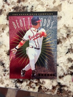 1996 UPPER DECK MLB CARD BEAT THE ODDS ATLANTA BRAVES CHIPPER JONES #149