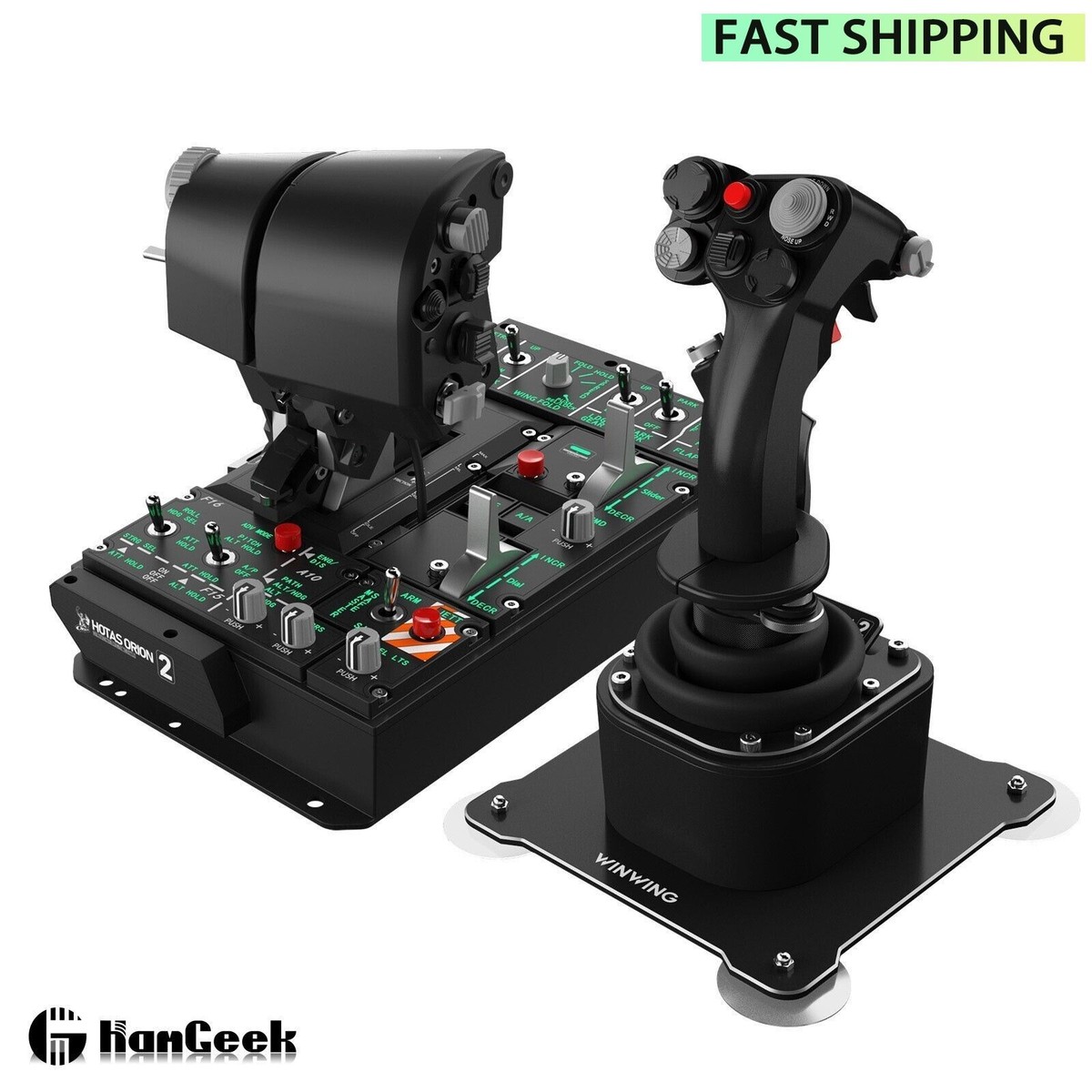 winwing製　フライトスティック WINWING Flight Simulator Orion 2 Metal Throttle + Orion 2 ViperAce
