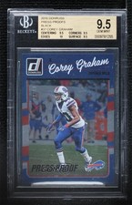 2016 Donruss Press Proof Black /10 Corey Graham #37 BGS 9.5 GEM MINT