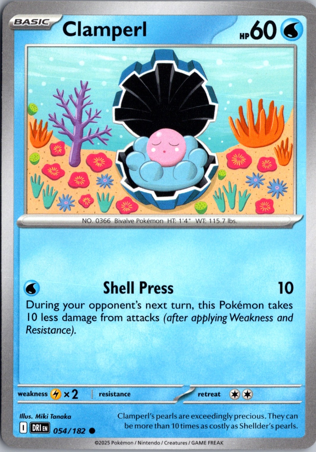 Clamperl - Common SV10: Destined Rivals 054/182 NM