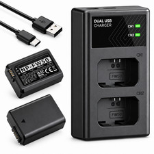 New NP-FW50 Battery for Sony A6300, A6000, A5000, A3000, A7R, Alpha 7, Alpha 7R
