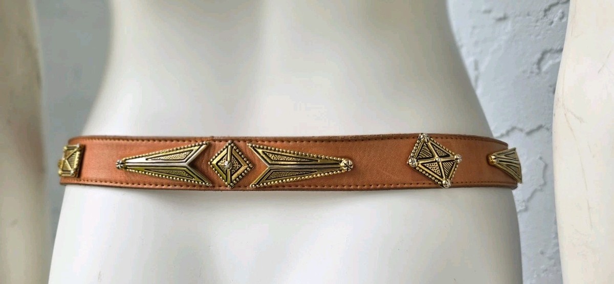 Leatherocks Skinny Metallic Leather Belt Sleek Large Buckle Medium Lux Marc Nolan Leather Belt - Black Crocskin main image 2