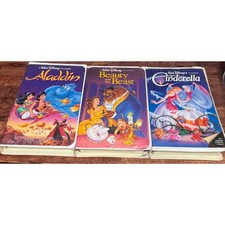 Lot Bundle Of 12 Walt Disney Black Diamond Classic VHS in Original Clamshell