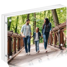 6x8 Inch Acrylic Picture Frames, Magneticear Acrylic Photo Frame, Frameless 6...
