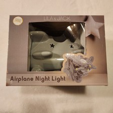 Lila  Jack Cordless Ceramic Airplane Nightlight