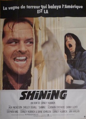 THE SHINING - KUBRICK / KING / NICHOLSON - ORIGINAL GROSSES FRANZÖSISCHES FIL...