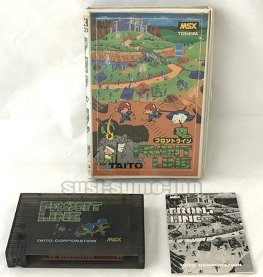 FRONT LINE TOSHIBA TAITO MSX ROM CARTRIDGE BOXED JAPAN