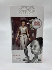 Hasbro Star Wars 6 Black Series 91 First Edition REY & D-0 White Box MIMB