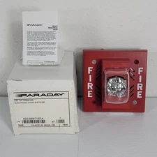 Faraday 5394B1424 Electronic Chime w/ Strobe Fire Alarm Red 500-699715FA 
