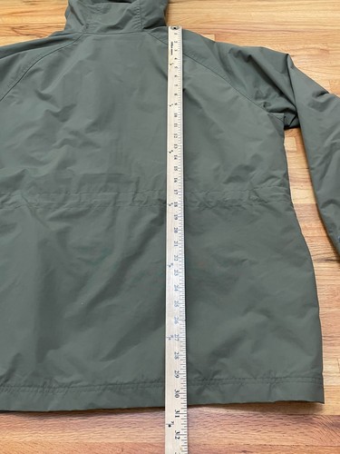 L.L. Bean Women's Jacket Parka Green 2X Hooded Field Jacket Coat Wool Lined - Picture 4 of 10